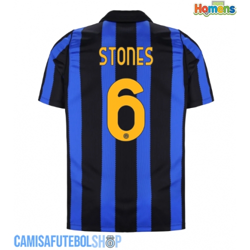 Camisa de time de futebol Inter Milan John Stones #6 Replicas 1º Equipamento 2026-27 Manga Curta